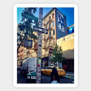 Mulberry Street, Manhattan, New York City Sticker